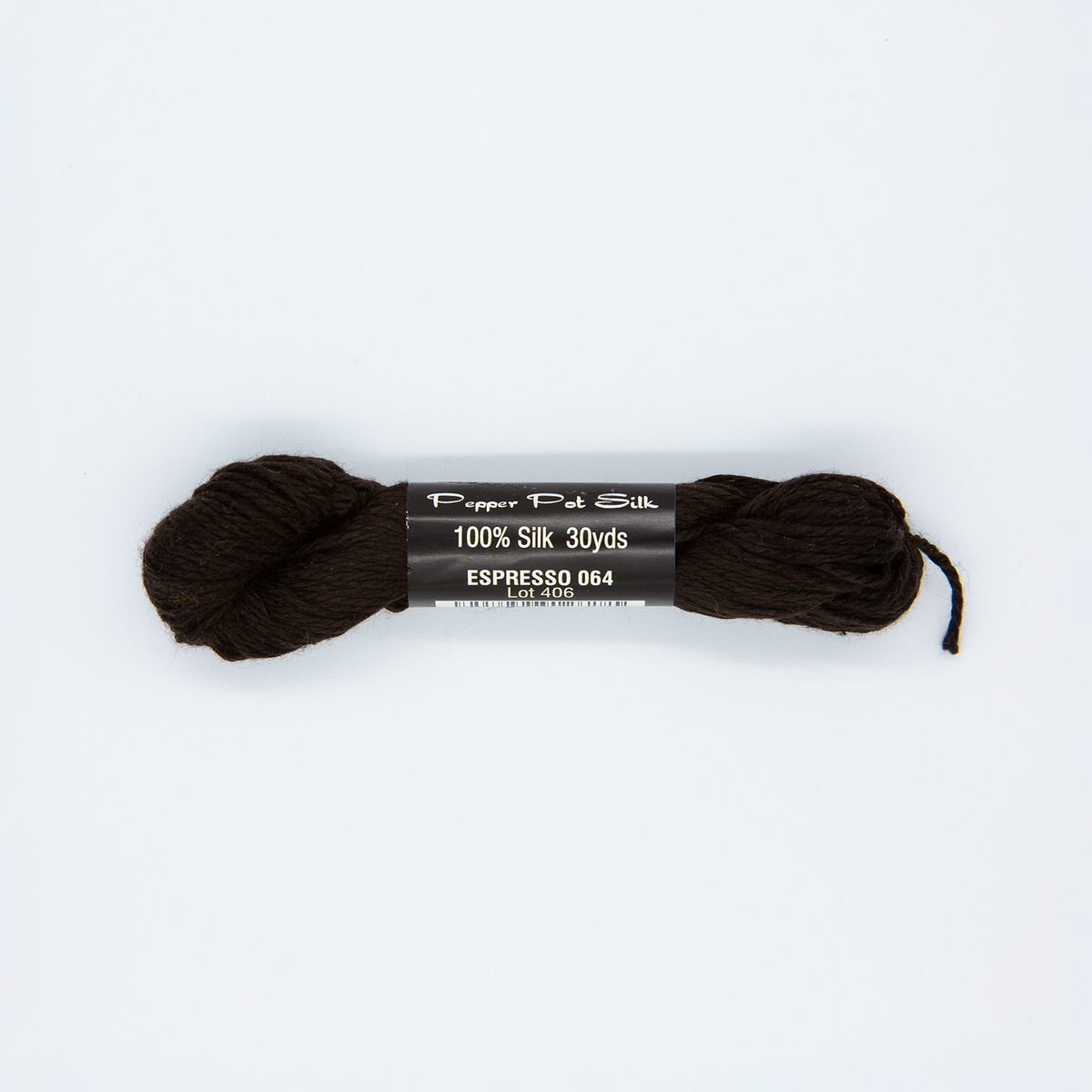 Pepper Pot Silk - 064 Espresso — silk skein for needlepoint, 18 mesh