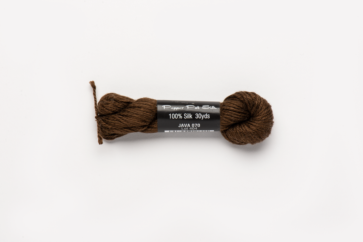 Pepper Pot Silk - 070 Java — silk skein for needlepoint, 18 mesh