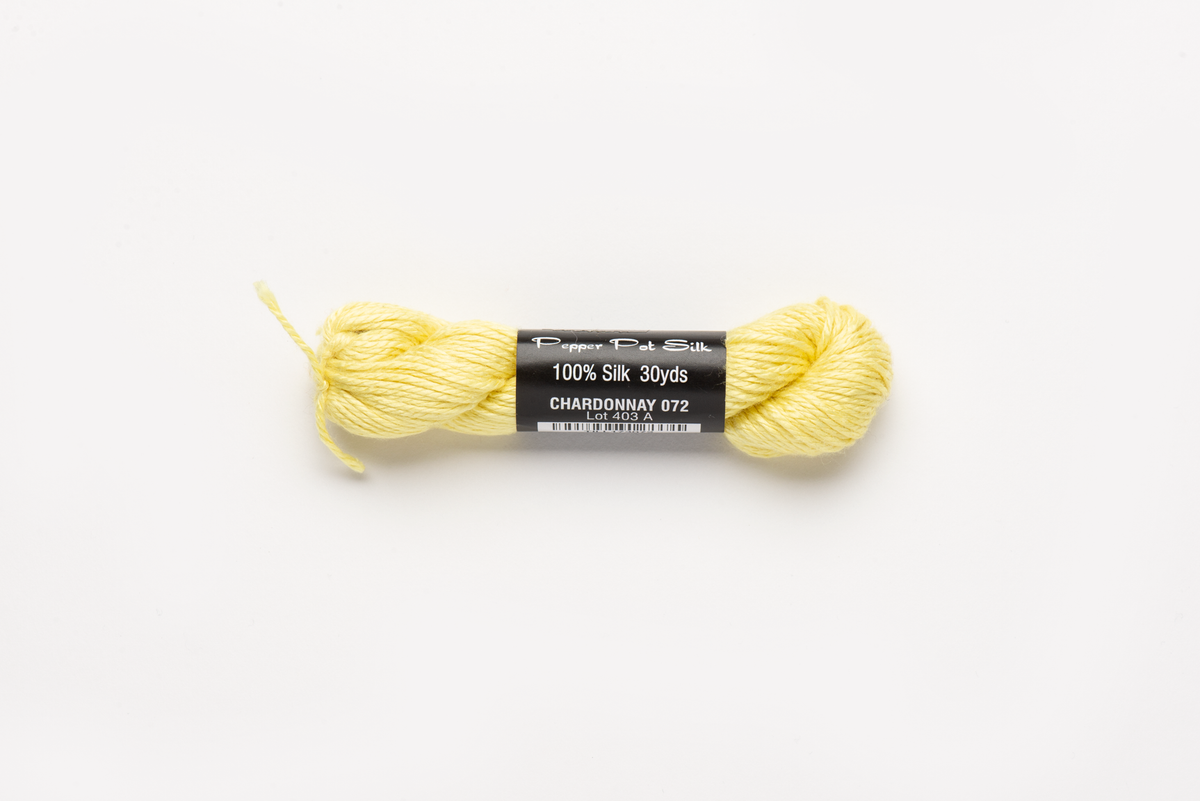Pepper Pot Silk - 072 Chardonnay — silk skein for needlepoint, 18 mesh