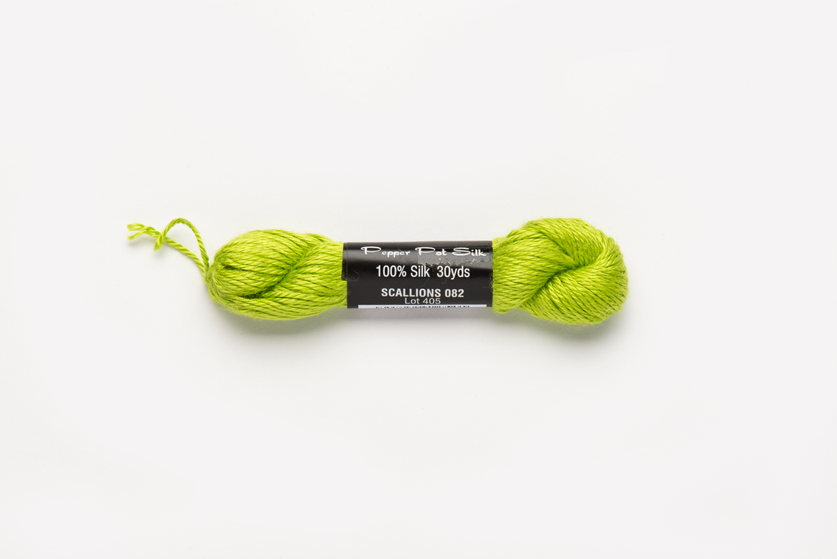 Pepper Pot Silk - 082 Scallions — silk skein for needlepoint, 18 mesh