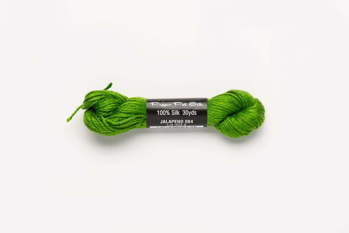 Pepper Pot Silk - 084 Jalapeno — silk skein for needlepoint, 18 mesh