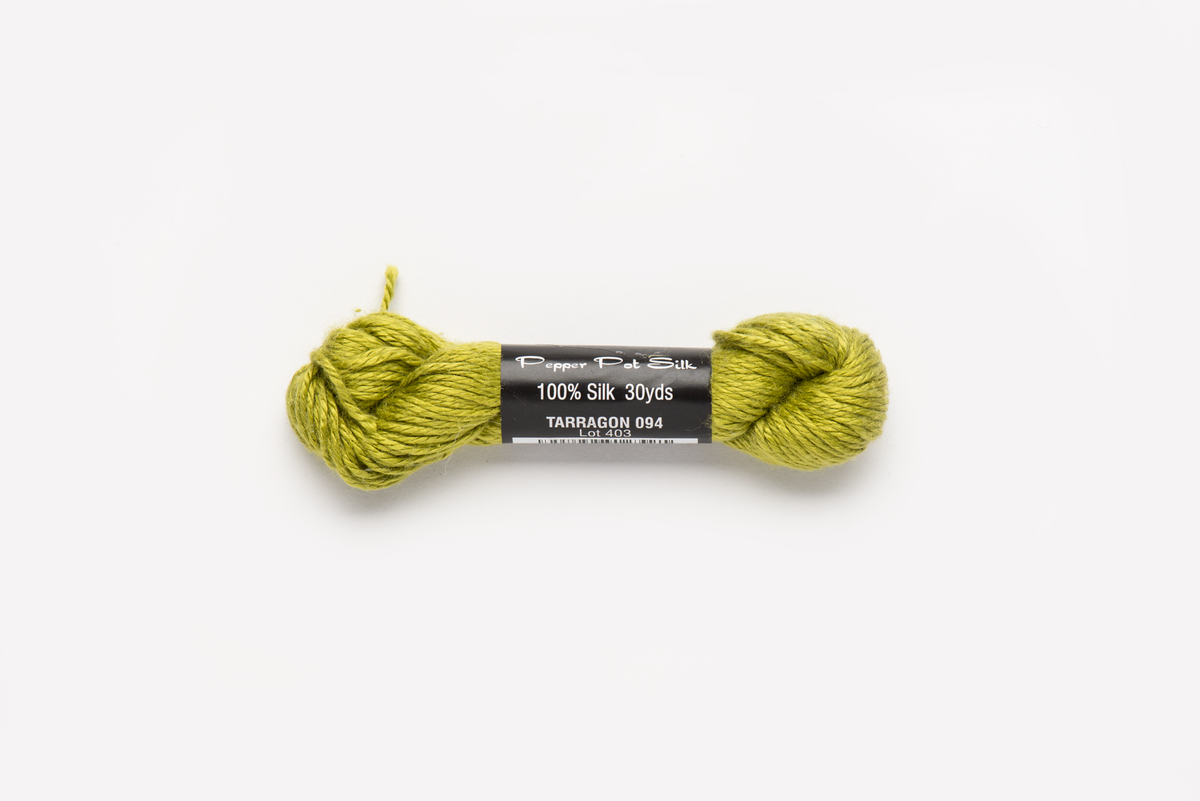 Pepper Pot Silk - 094 Tarragon — silk skein for needlepoint, 18 mesh