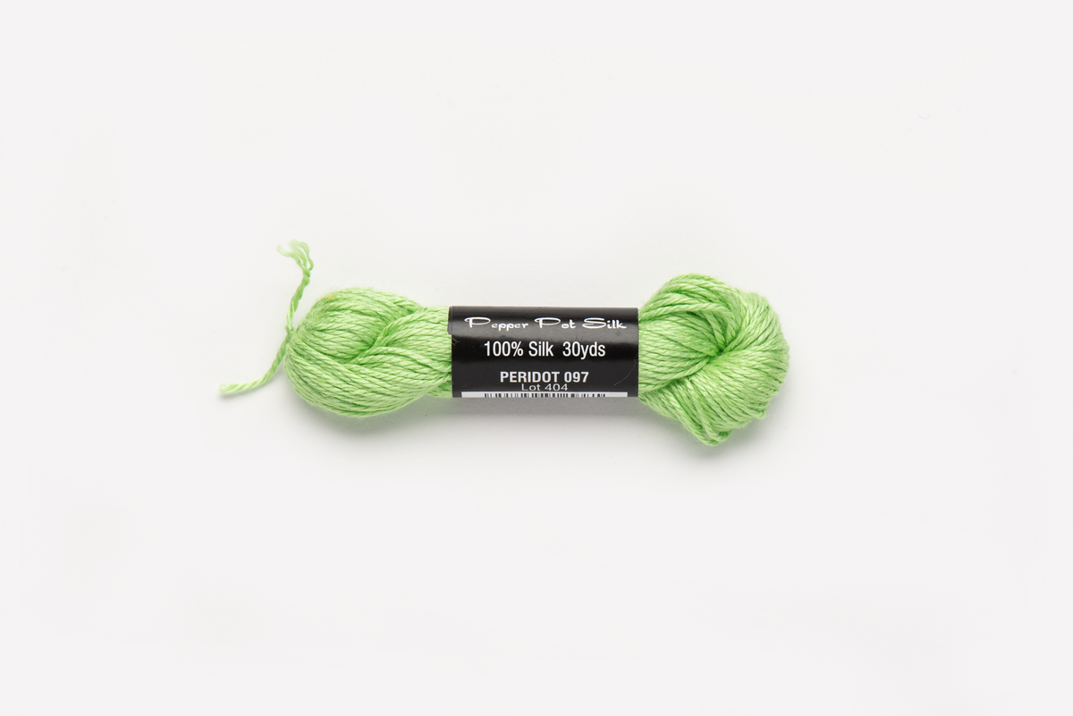 Pepper Pot Silk - 097 Peridot — silk skein for needlepoint, 18 mesh