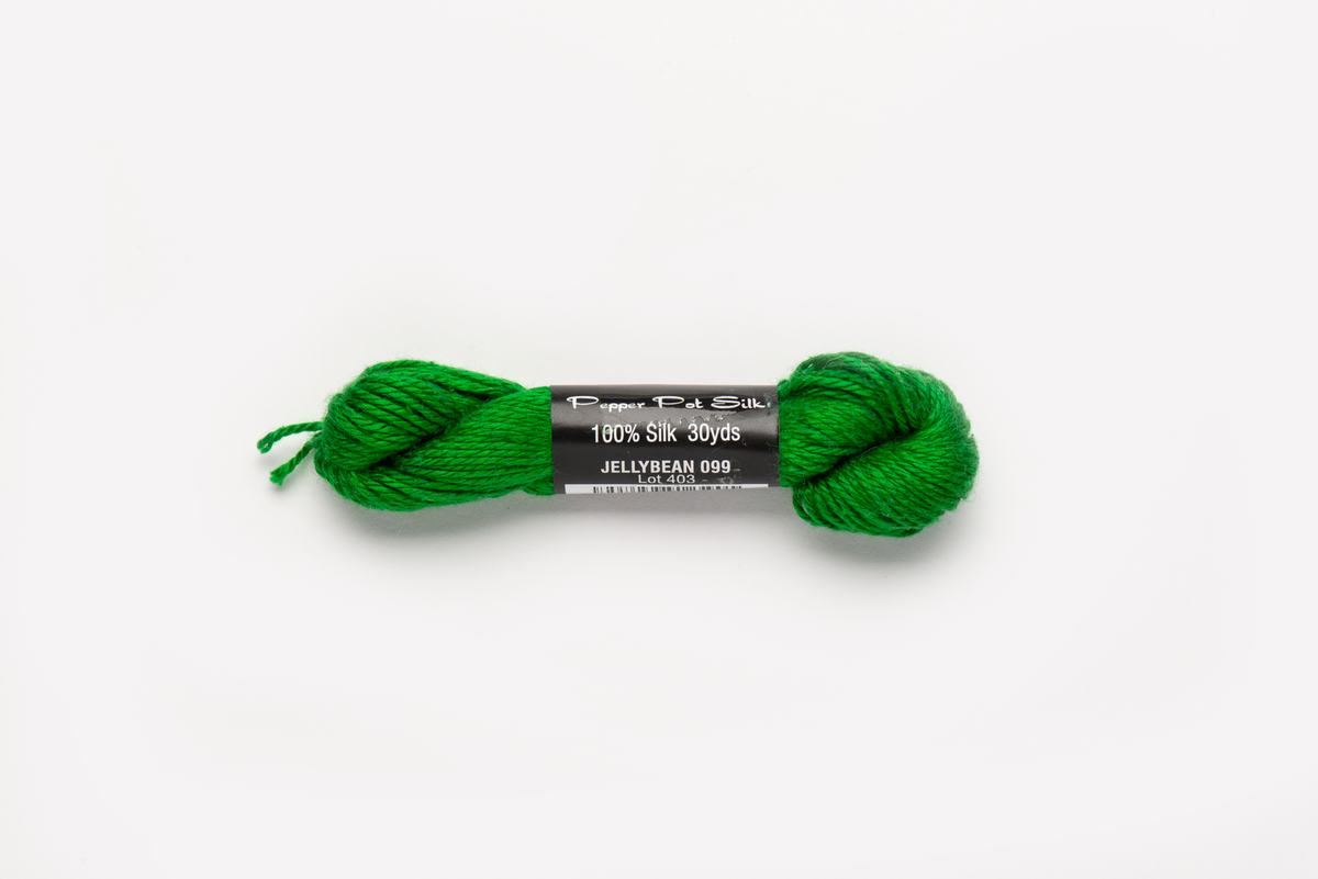 Pepper Pot Silk - 099 Jellybean — silk skein for needlepoint, 18 mesh