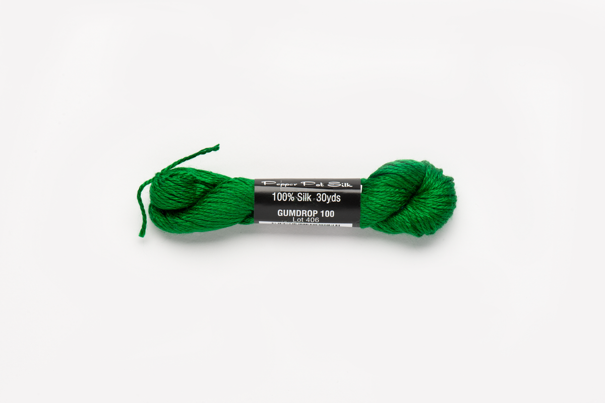 Pepper Pot Silk - 100 Gumdrop — silk skein for needlepoint, 18 mesh