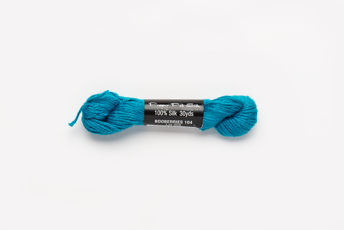 Pepper Pot Silk - 104 Booberries — silk skein for needlepoint, 18 mesh