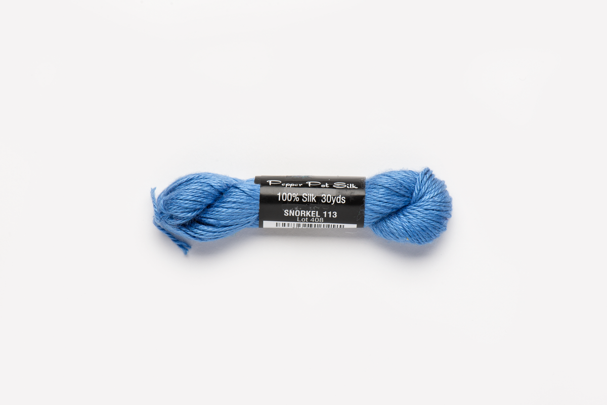 Pepper Pot Silk - 113 Snorkel — silk skein for needlepoint, 18 mesh