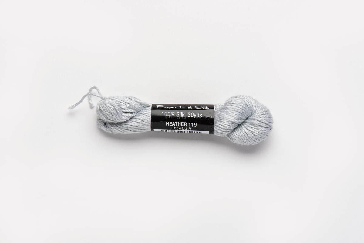 Pepper Pot Silk - 119 Heather — silk skein for needlepoint, 18 mesh