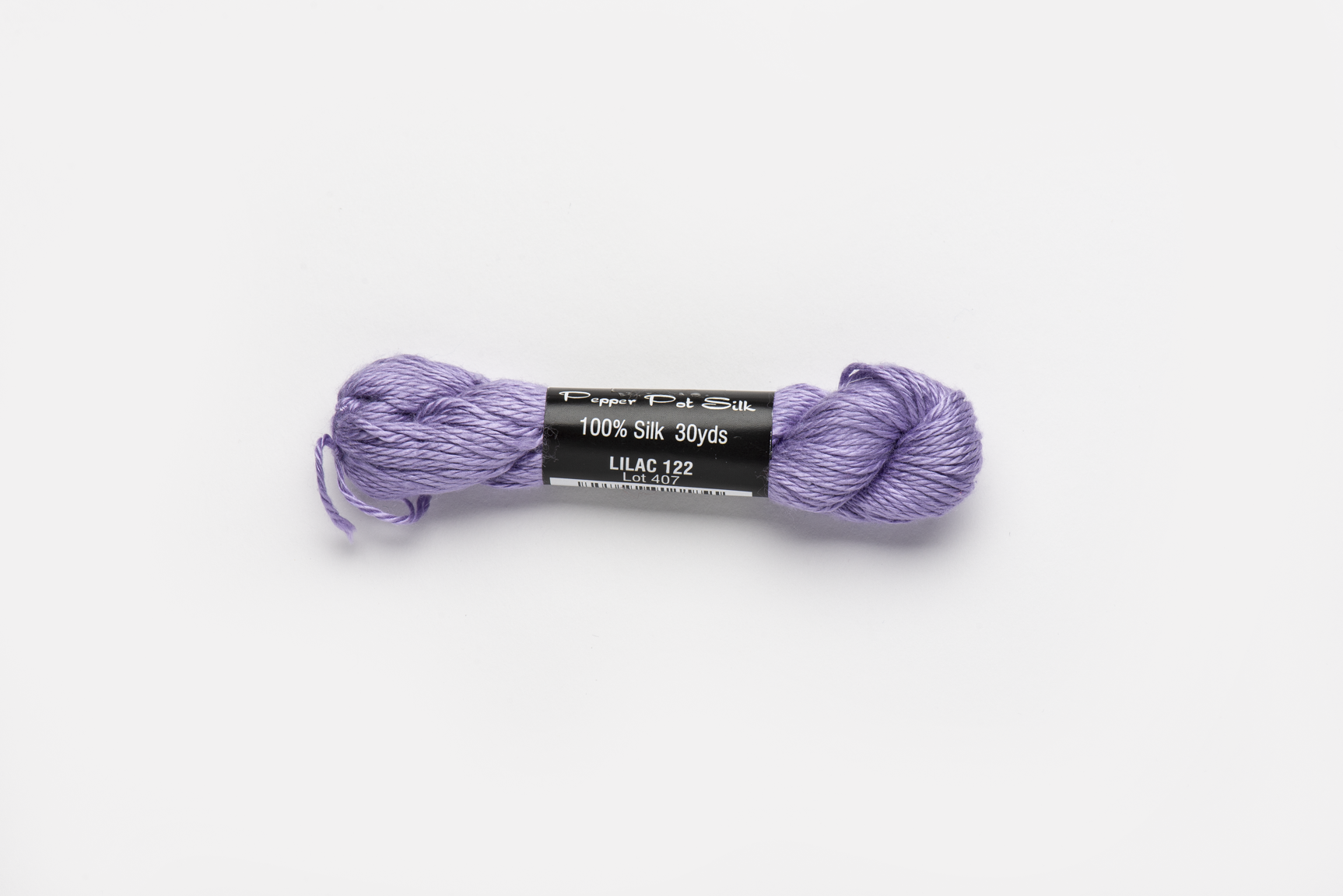 Pepper Pot Silk - 122 Lilac — silk skein for needlepoint, 18 mesh