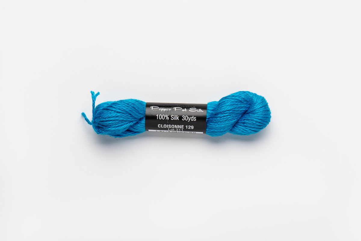 Pepper Pot Silk - 129 Cloisonne — silk skein for needlepoint, 18 mesh
