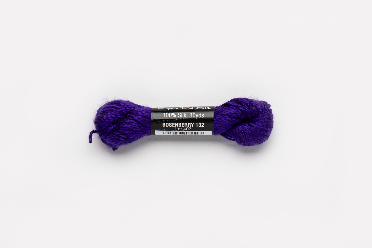 Pepper Pot Silk - 132 Bosenberry — silk skein for needlepoint, 18 mesh