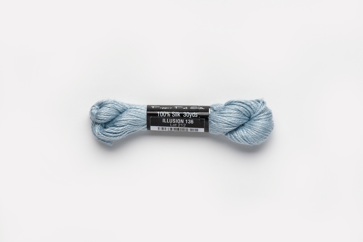 Pepper Pot Silk - 136 Illusion — silk skein for needlepoint, 18 mesh