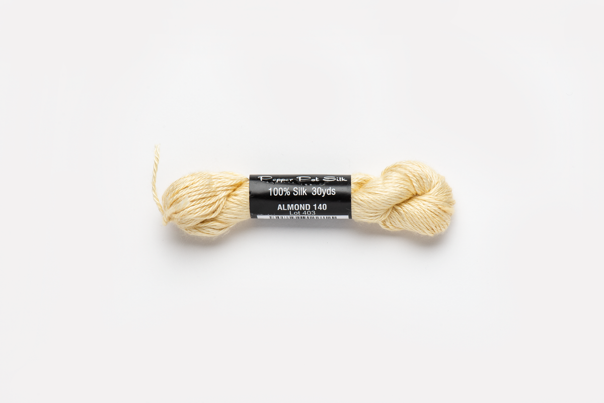 Pepper Pot Silk - 140 Almond — silk skein for needlepoint, 18 mesh