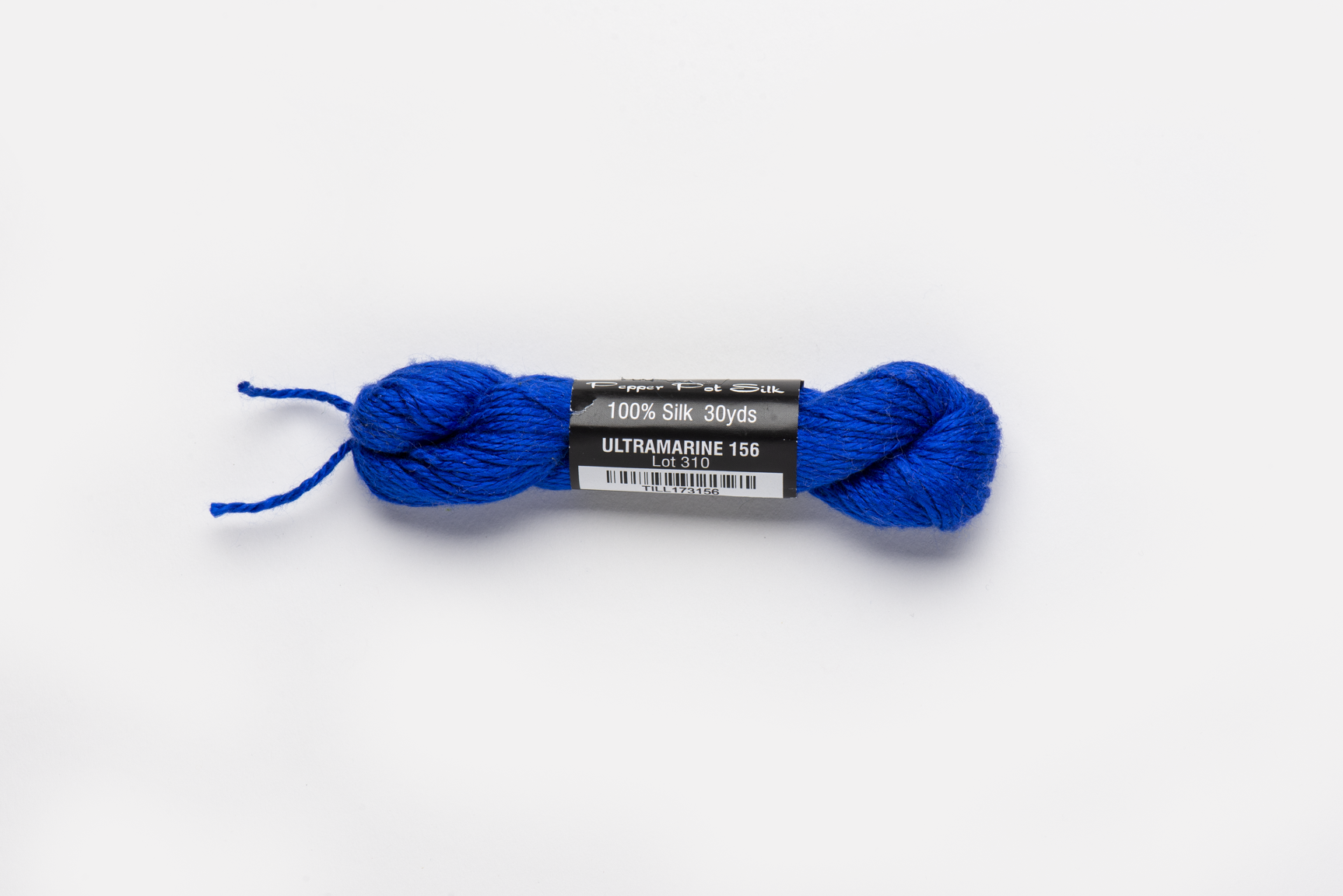 Pepper Pot Silk - 156 Ultramarine — silk skein for needlepoint, 18 mesh