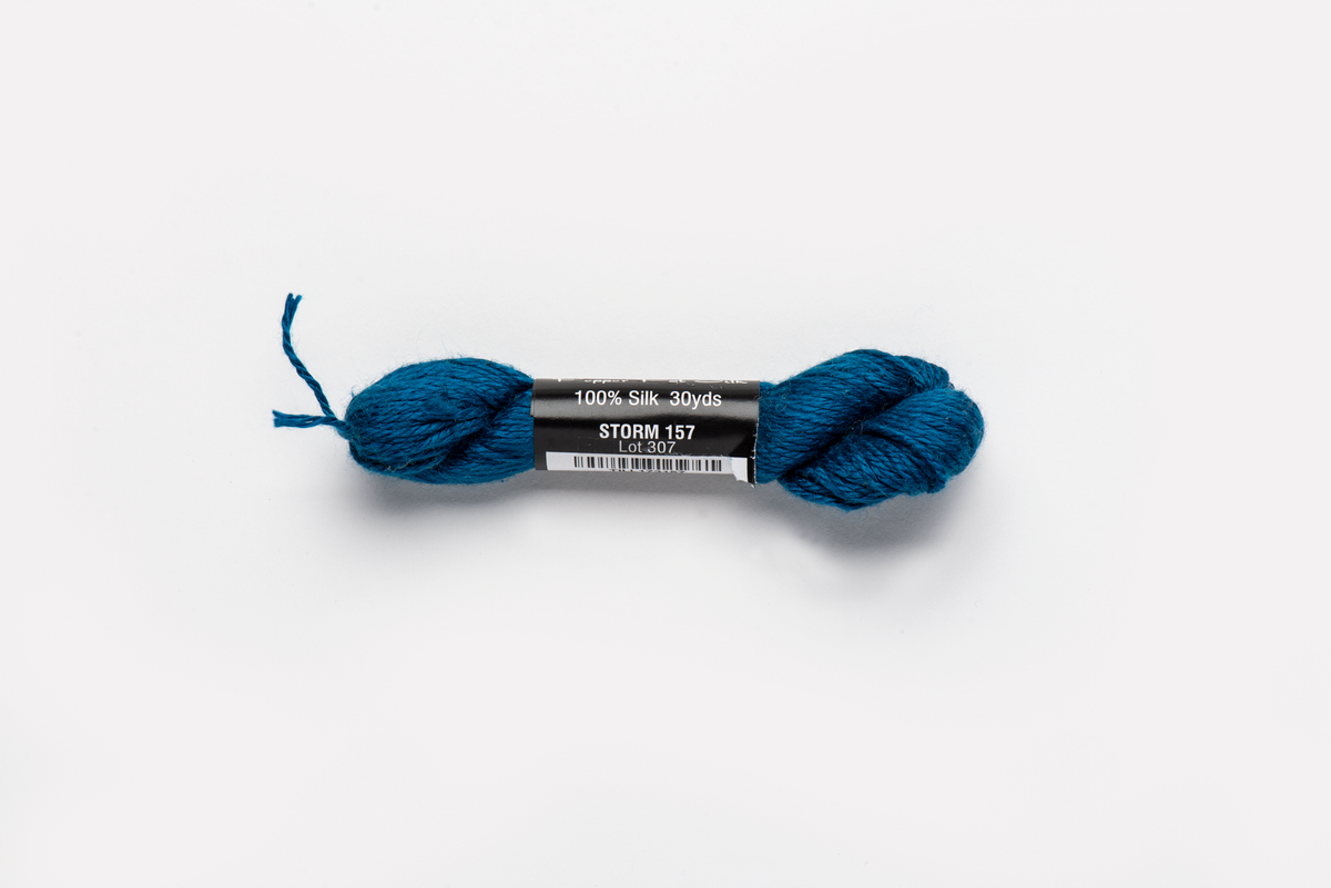 Pepper Pot Silk - 157 Storm — silk skein for needlepoint, 18 mesh
