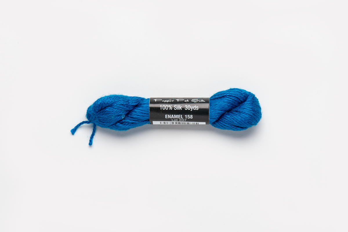 Pepper Pot Silk - 158 Enamel — silk skein for needlepoint, 18 mesh