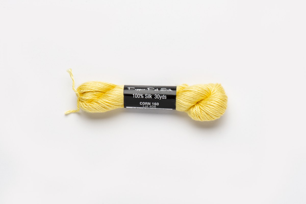 Pepper Pot Silk - 160 Corn — silk skein for needlepoint, 18 mesh