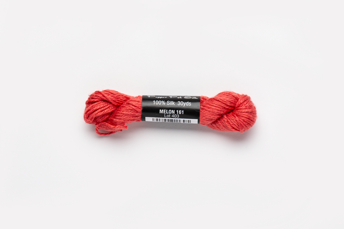 Pepper Pot Silk - 161 Melon — silk skein for needlepoint, 18 mesh