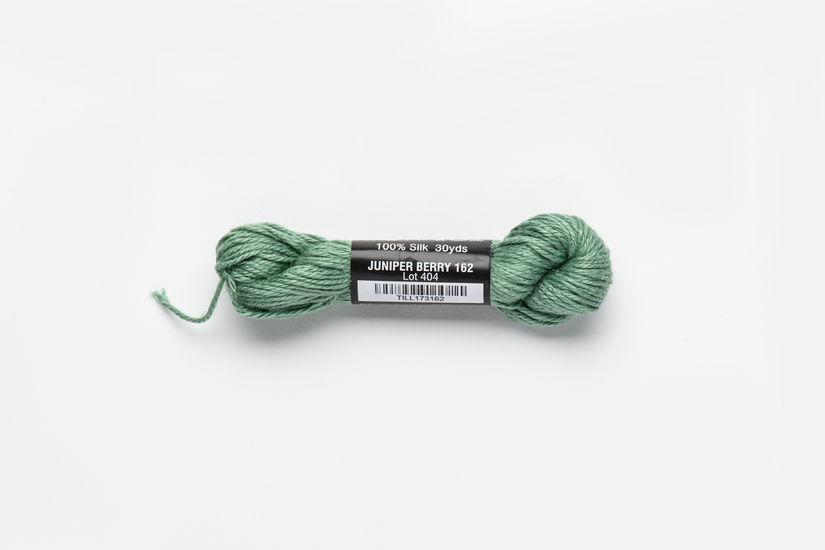 Pepper Pot Silk - 162 Juniper Berry — silk skein for needlepoint, 18 mesh