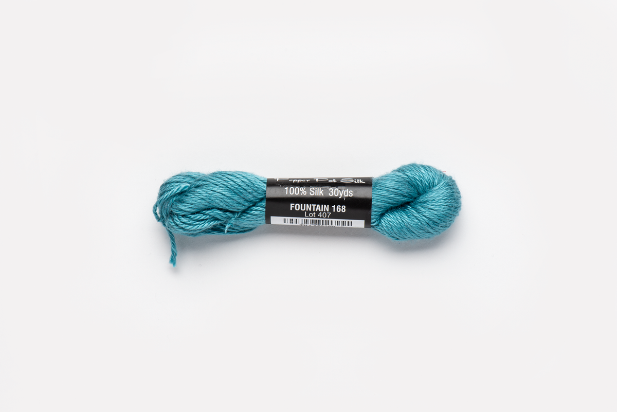 Pepper Pot Silk - 168 Fountain — silk skein for needlepoint, 18 mesh