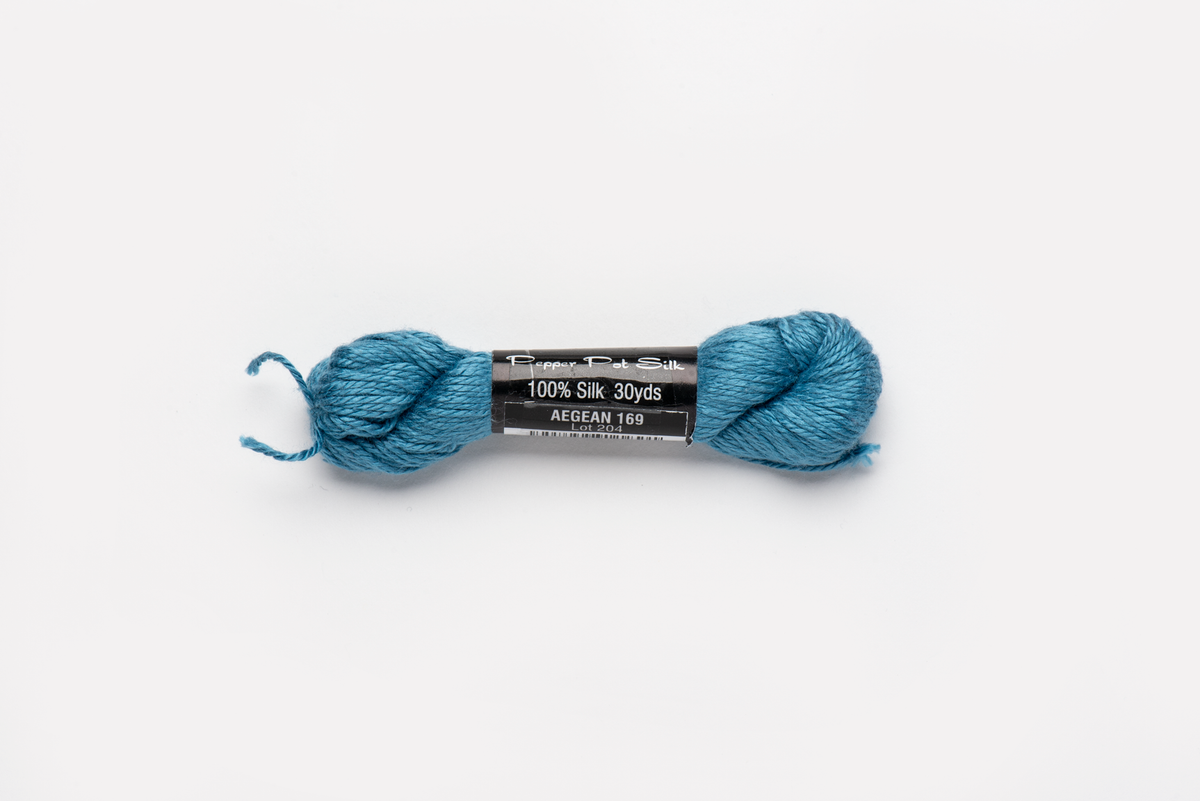 Pepper Pot Silk - 169 Aegean — silk skein for needlepoint, 18 mesh