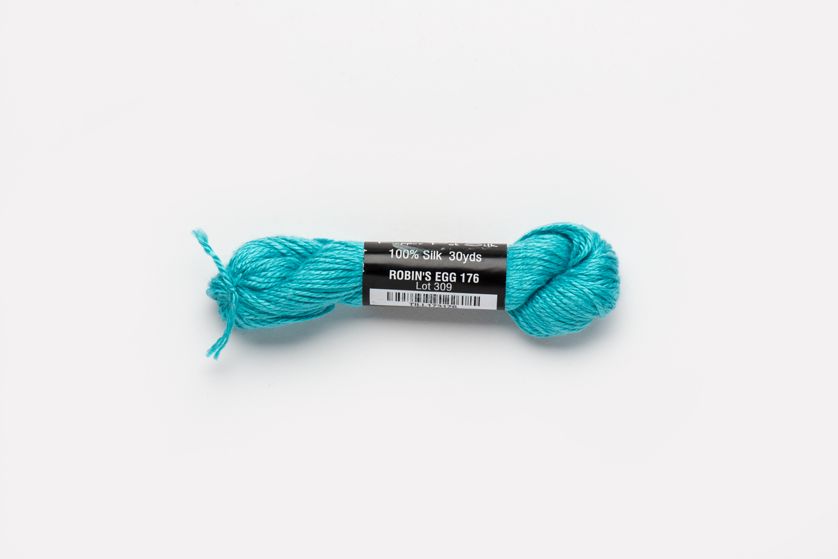Pepper Pot Silk - 176 Robin'S Egg — silk skein for needlepoint, 18 mesh