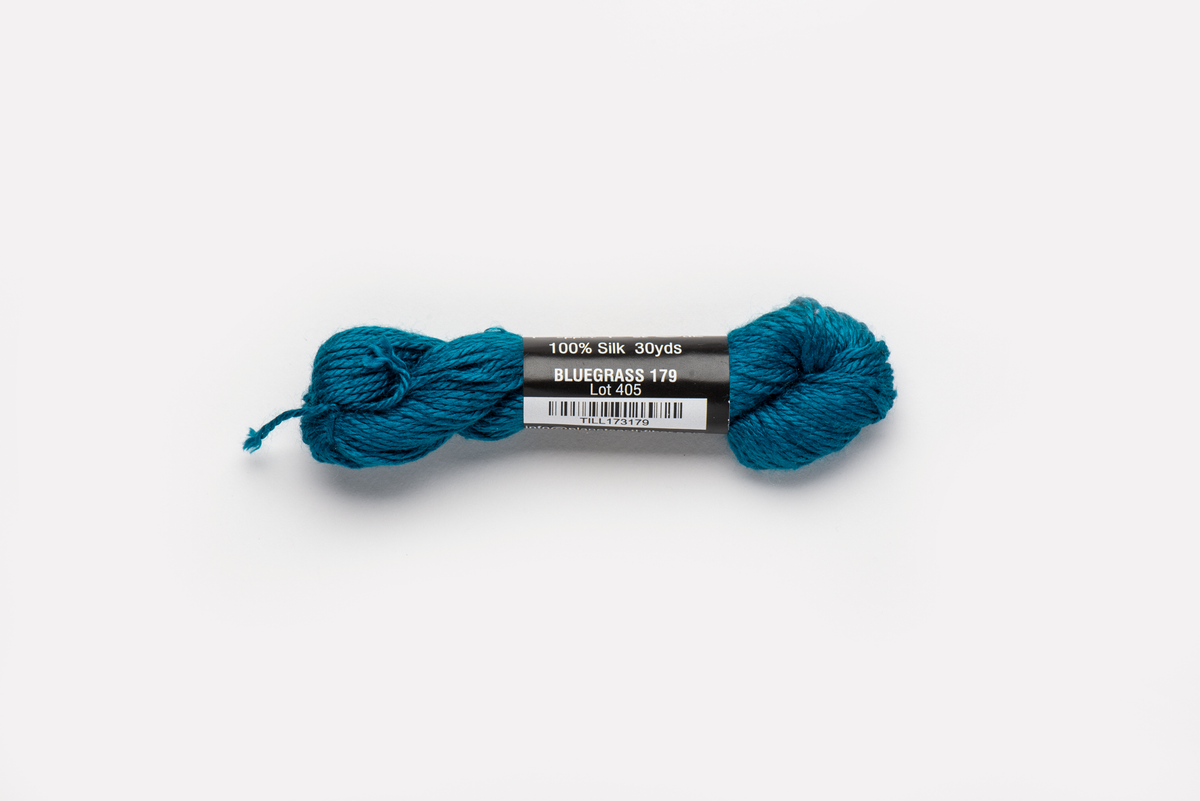 Pepper Pot Silk - 179 Bluegrass — silk skein for needlepoint, 18 mesh