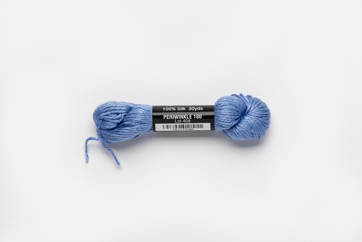 Pepper Pot Silk - 180 Periwinkle — silk skein for needlepoint, 18 mesh
