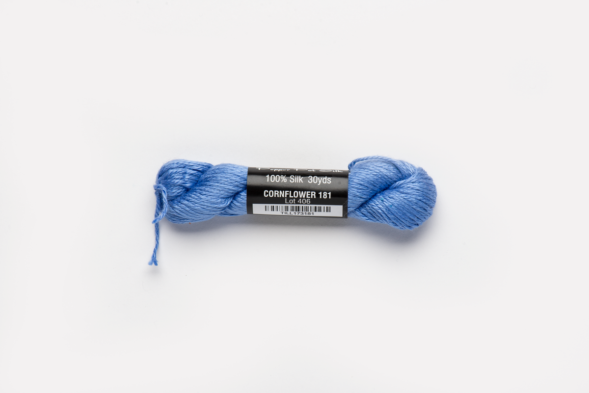 Pepper Pot Silk - 181 Cornflower — silk skein for needlepoint, 18 mesh