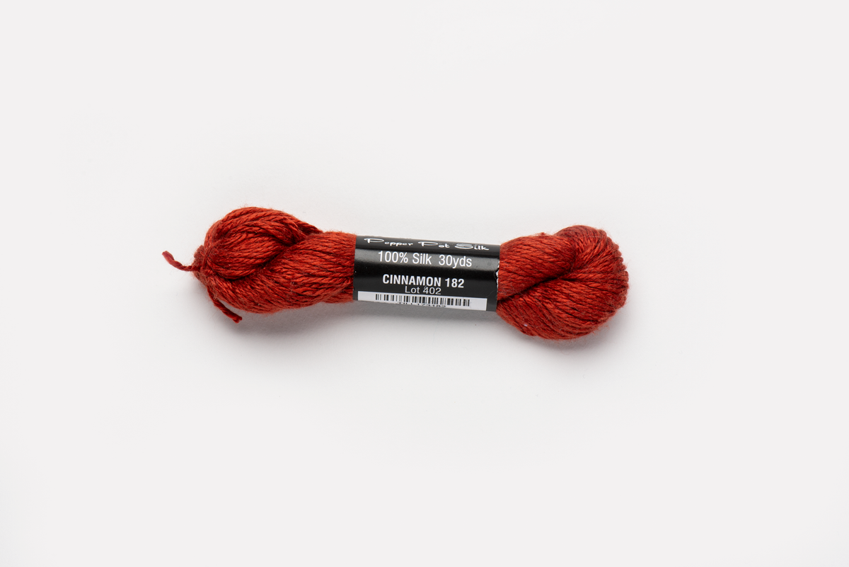 Pepper Pot Silk - 182 Cinnamon — silk skein for needlepoint, 18 mesh