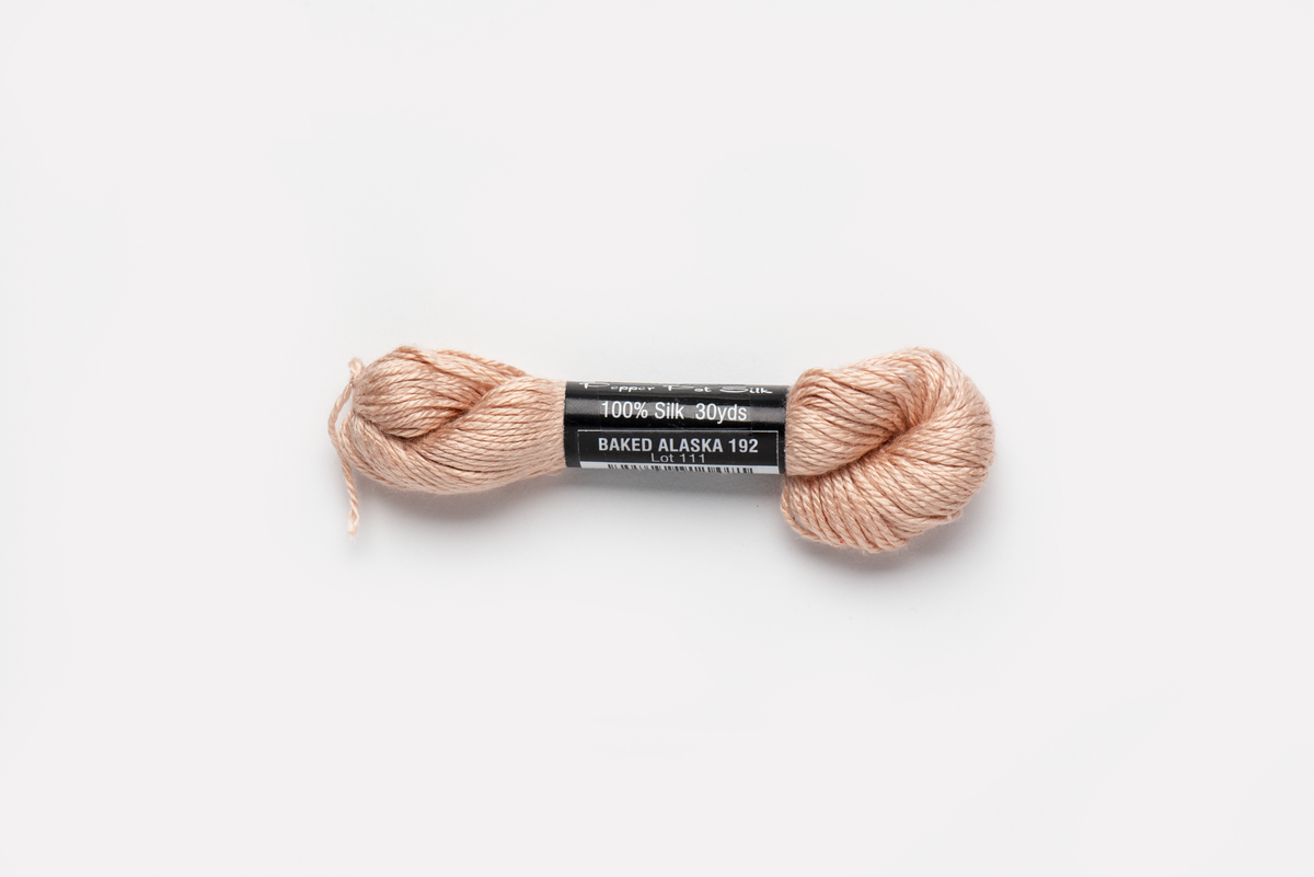 Pepper Pot Silk - 192 Baked Alaska — silk skein for needlepoint, 18 mesh