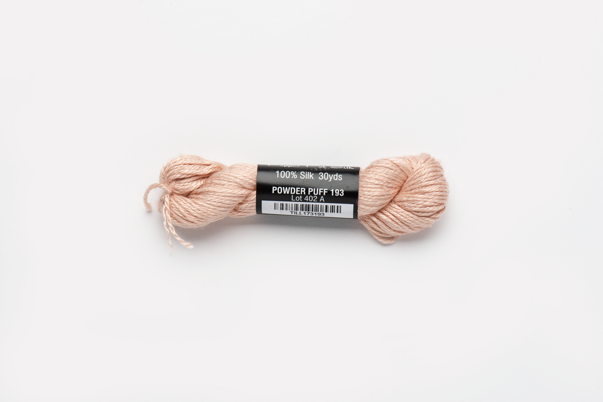 Pepper Pot Silk - 193 Powder Puff — silk skein for needlepoint, 18 mesh