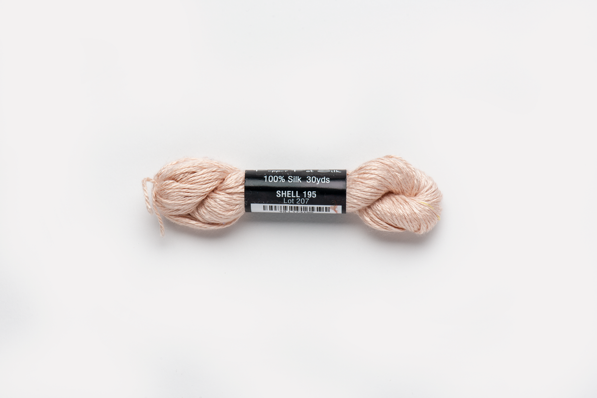 Pepper Pot Silk - 195 Shell — silk skein for needlepoint, 18 mesh