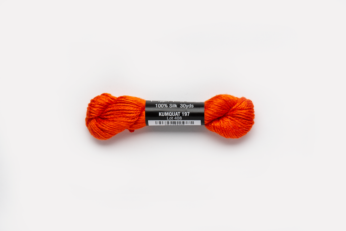 Pepper Pot Silk - 197 Kumquat — silk skein for needlepoint, 18 mesh
