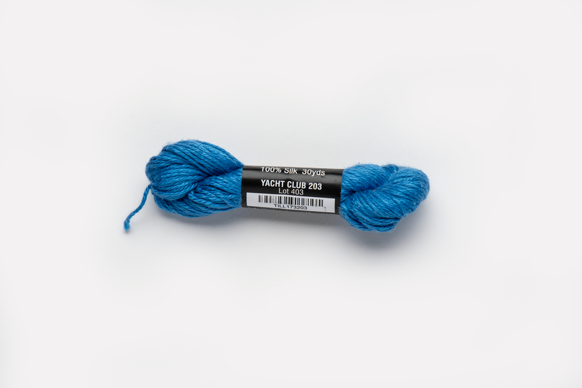 Pepper Pot Silk - 203 Yacht Club — silk skein for needlepoint, 18 mesh