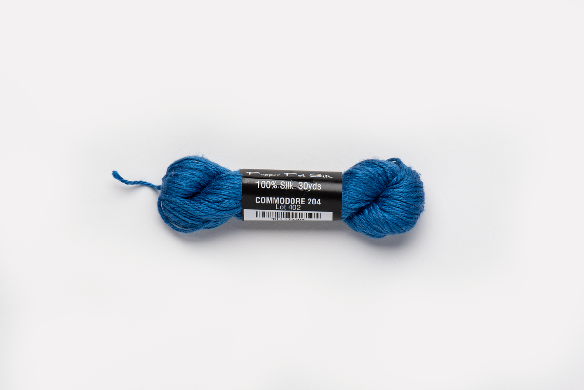 Pepper Pot Silk - 204 Commodore — silk skein for needlepoint, 18 mesh