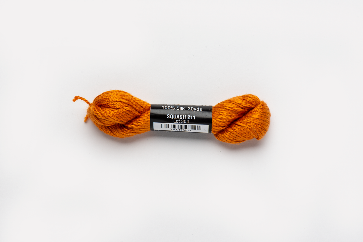 Pepper Pot Silk - 211 Squash — silk skein for needlepoint, 18 mesh