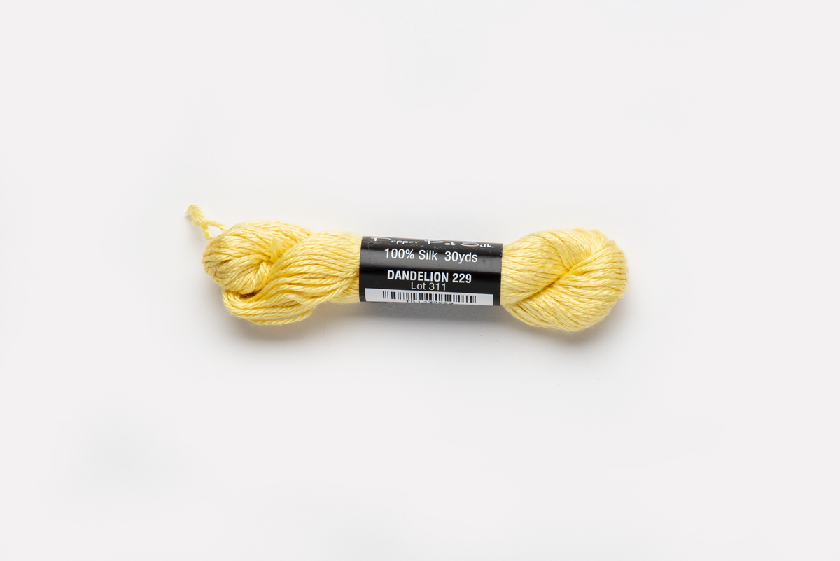 Pepper Pot Silk - 229 Dandelion — silk skein for needlepoint, 18 mesh