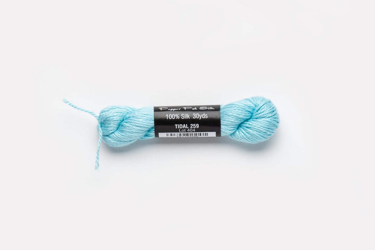 Pepper Pot Silk - 259 Tidal — silk skein for needlepoint, 18 mesh