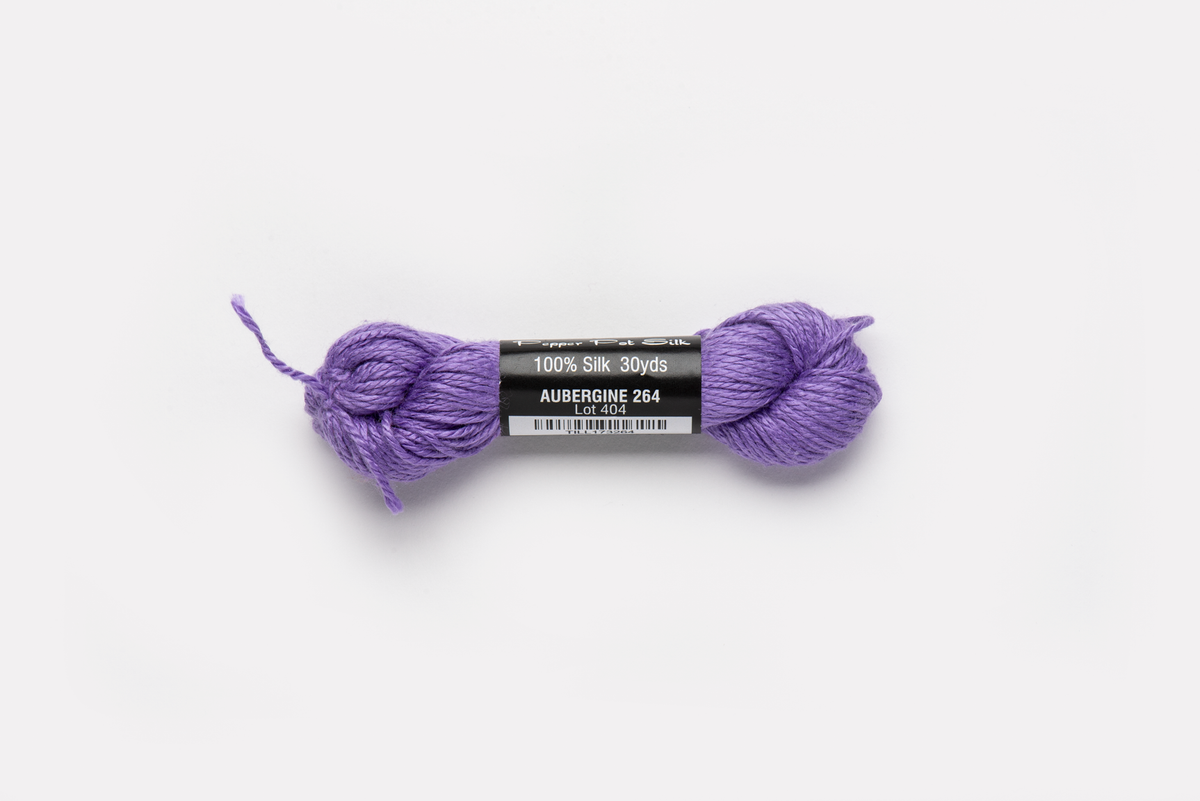 Pepper Pot Silk - 264 Aubergine — silk skein for needlepoint, 18 mesh