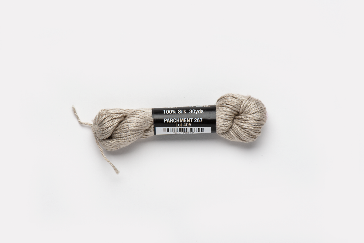 Pepper Pot Silk - 267 Parchment — silk skein for needlepoint, 18 mesh