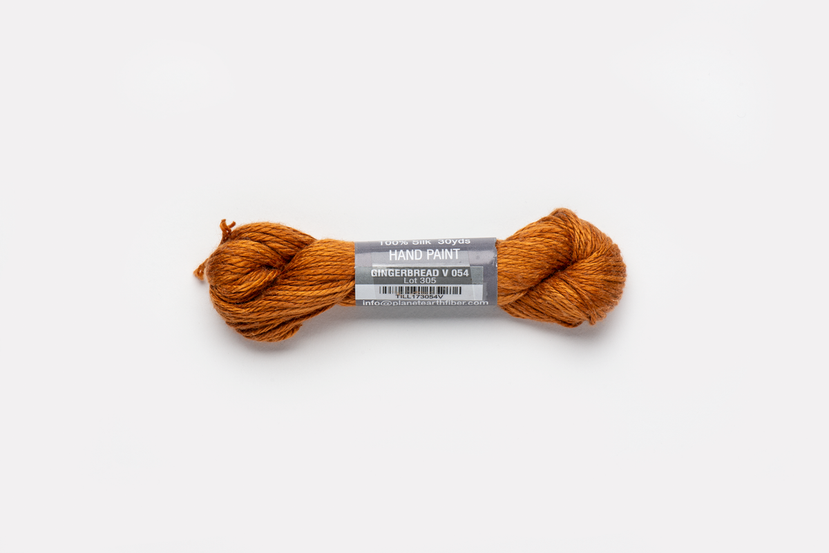 Pepper Pot Silk Variegated - 054 Gingerbread — silk skein for needlepoint, 18 mesh (view 2)