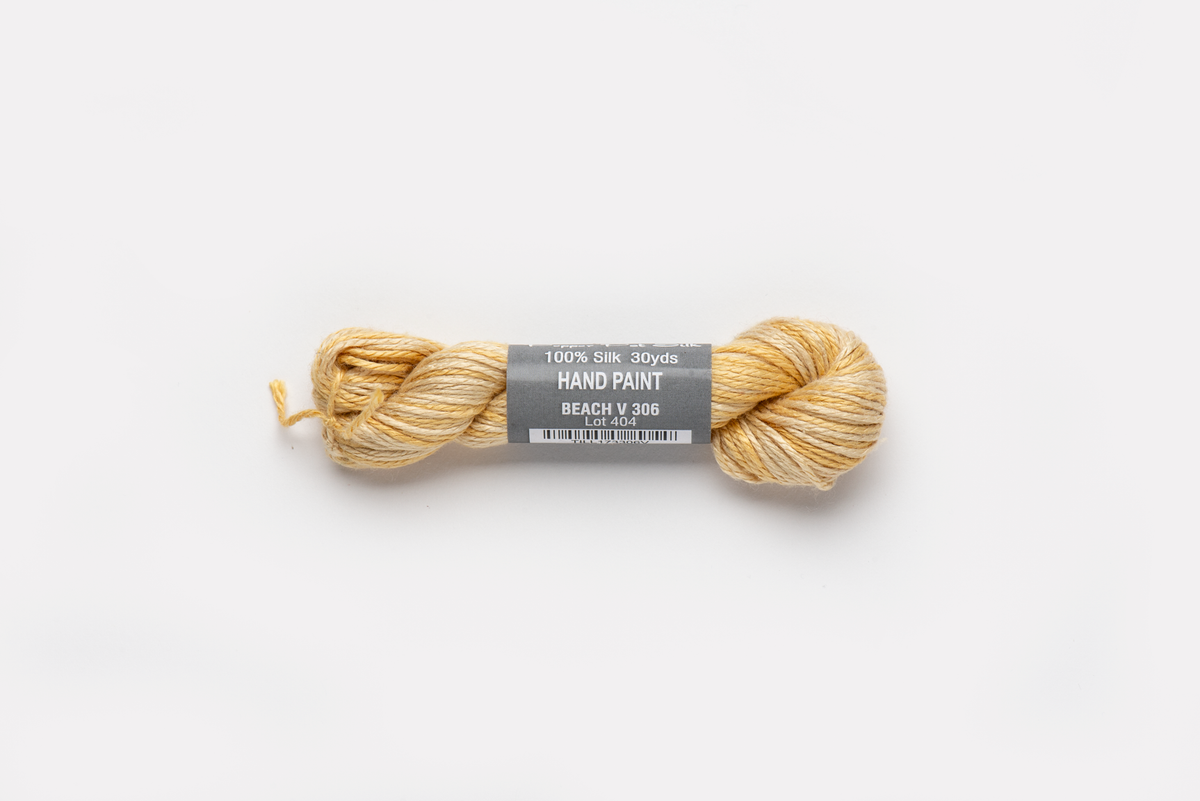 Pepper Pot Silk Variegated - 306 Beach — silk skein for needlepoint, 18 mesh