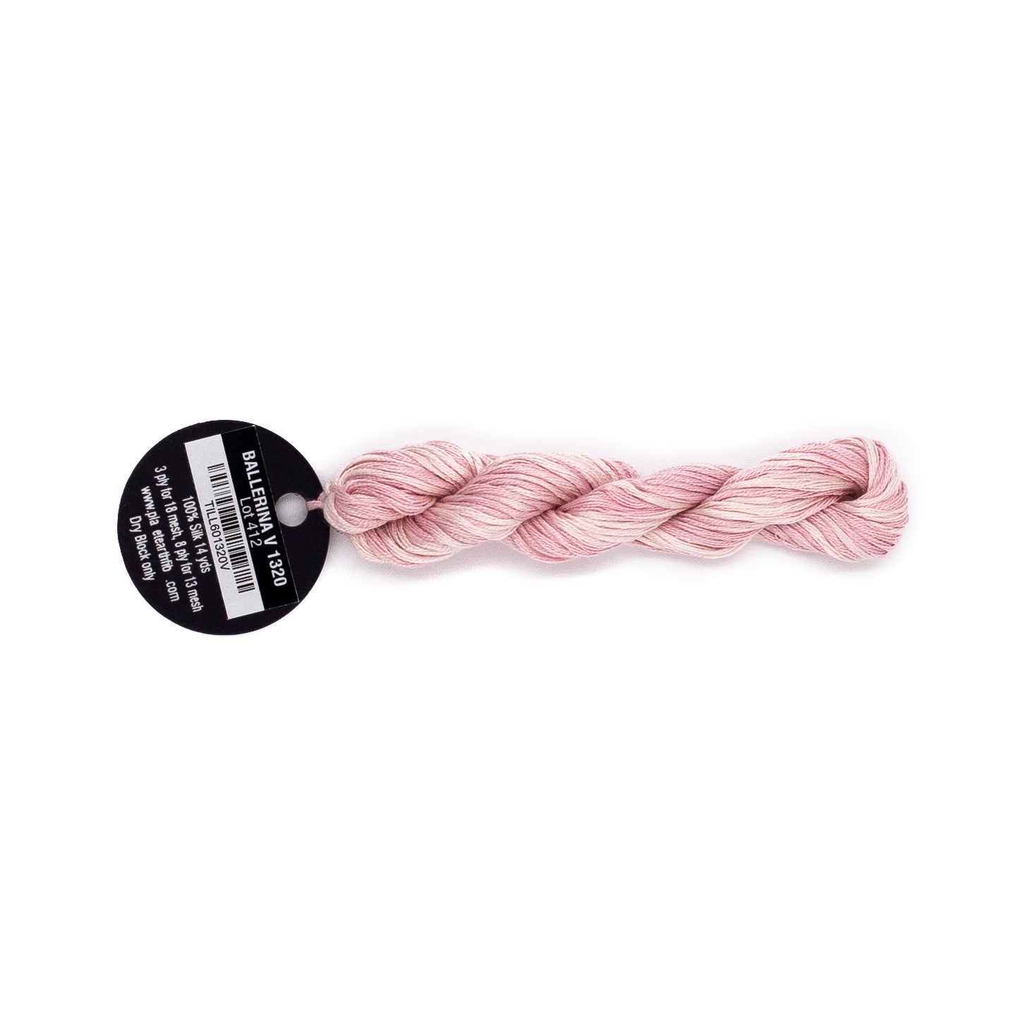 Planet Earth Silk Ply Variegated 1320V Ballerina — needlepoint thread, 13 and 18 mesh