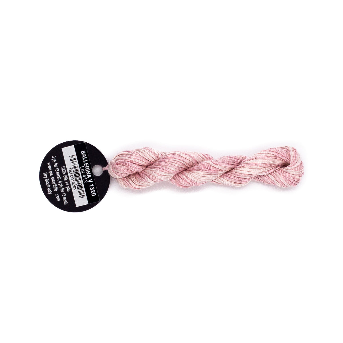 Planet Earth Silk Ply Variegated 1320V Ballerina — needlepoint thread, 13 and 18 mesh