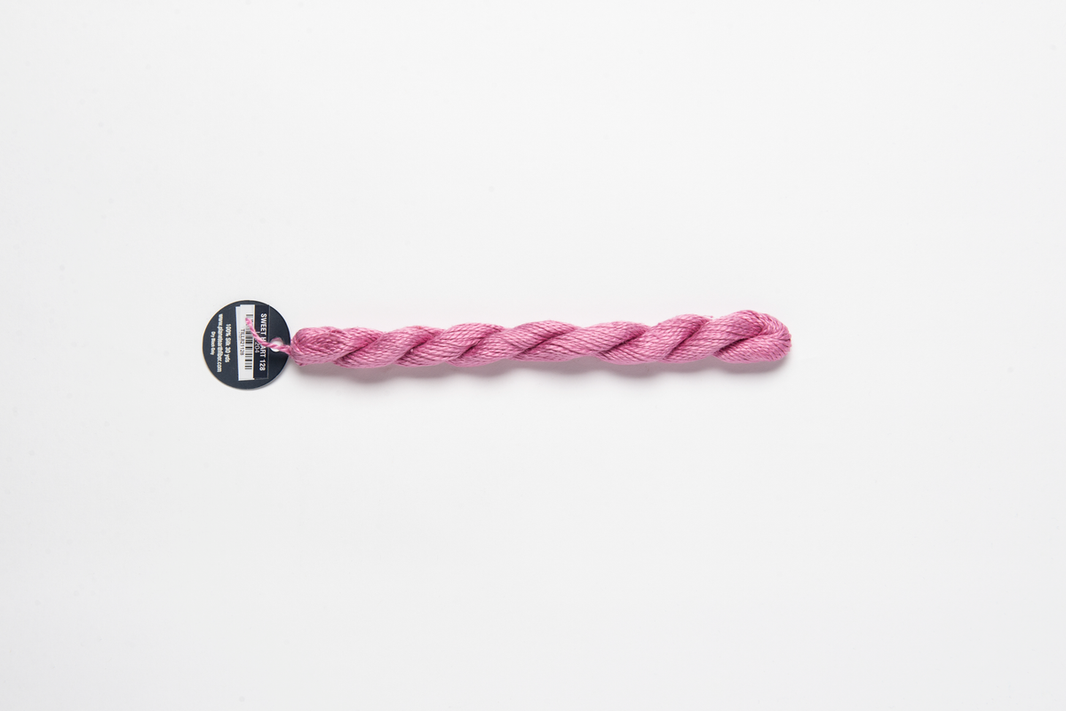Planet Earth Silk - 128 Sweetheart — silk skein for needlepoint, 13 mesh
