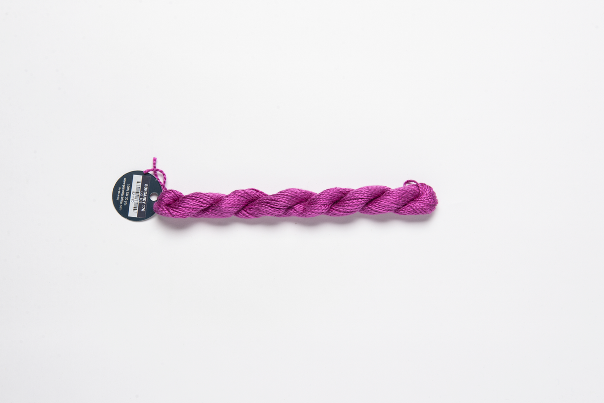 Planet Earth Silk - 170 Burgundy — silk skein for needlepoint, 13 mesh