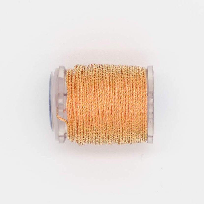 Radiance 13 Jewel J357 Apricot — Radiance Metallics thread for needlepoint, 13 mesh