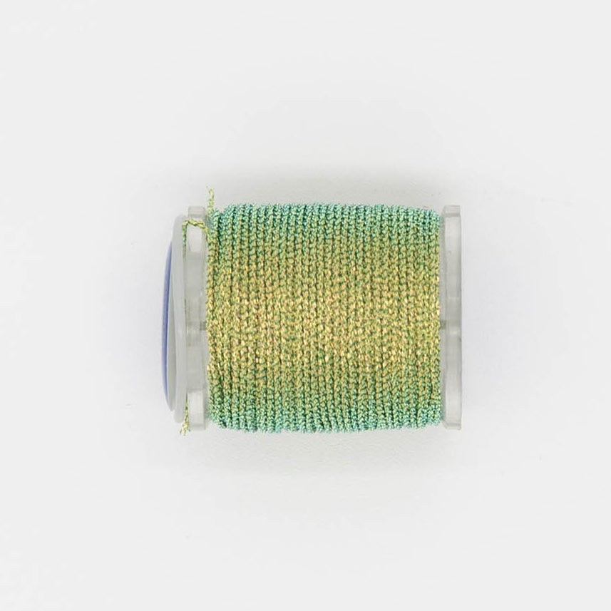 Radiance 13 Jewel J889 June Bug — Radiance Metallics thread for needlepoint, 13 mesh