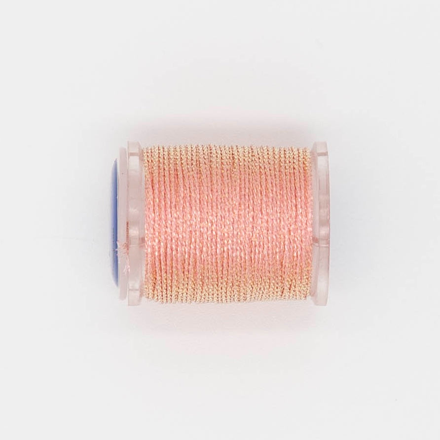 Radiance 13 Jewel J456 Peach Ice — Radiance Metallics thread for needlepoint, 13 mesh